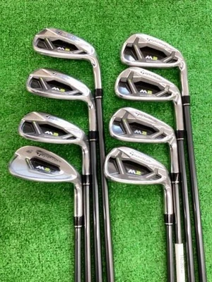 TaylorMade M2 2017 Iron Set 5-9+Pw+Aw+Sw REAX65 Graphite Shaft R Flex 8pcs RH  - Image 1 of 4