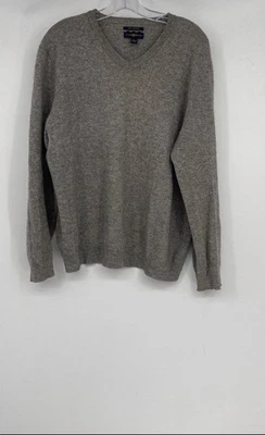 Club Room Mens Gray Cashmere Long Sleeve Crew Neck Pullover Sweater Size Large - Image 1 of 4