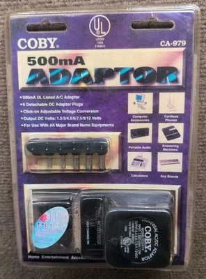 Coby 300mA Variable Voltage AC Adapter  NIB - Image 1 of 4