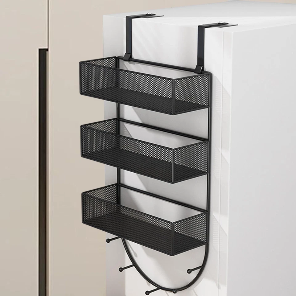 Fridge Organizer Shelf Refrigerator Storage Rack Hanger Utensils Reusable Side - Image 1 of 1