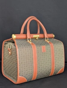 Vintage Hartmann Tweed & Belting Leather Train Case Beauty Bag - Clean - Bild 1 von 15