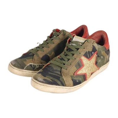 Freebird By Steven  Women's Fb927 US10 Camo Red Distressed Casual Sneakers  - Image 1 of 4