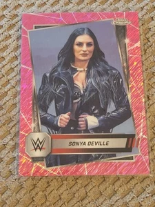 2025 Topps Chrome Sonya Deville Pink Shimmer Refractor #66 - Picture 1 of 2