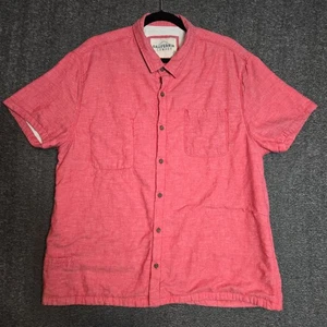 California Cowboy Shirt Mens XL Coral Red The High Water Fleece Lined Pocket - Picture 1 of 12