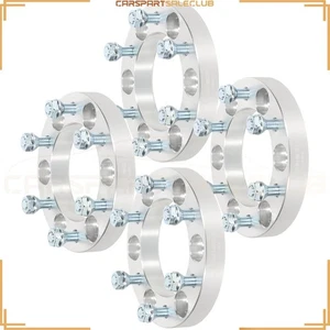 4 PCS 1" 6x5.5 to 6x5.5 Wheel Spacers 12x1.5 Studs For Toyota 4Runner 1993-2015 - Picture 1 of 11