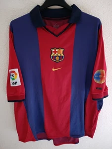 FC BARCELONA 2000-2001 camiseta shirt trikot maillot maglia XL - Picture 1 of 8