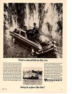 1966 PEUGEOT 404 @ EAST AFRICAN SAFARI ~ CLASSIC ORIGINAL PRINT AD - Picture 1 of 1