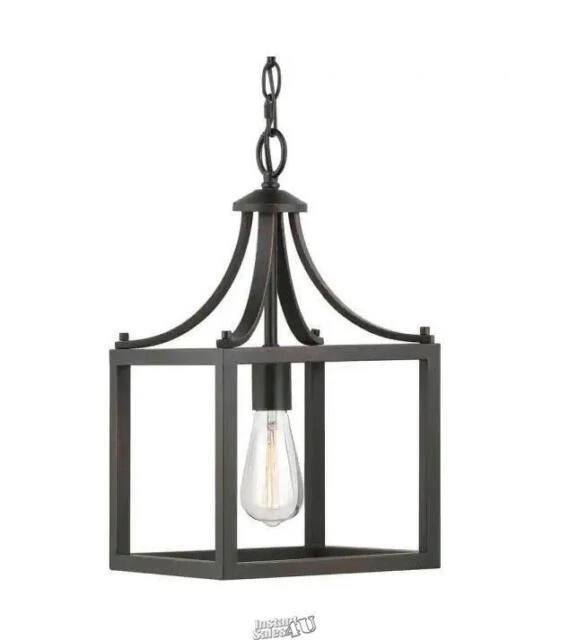Hampton Bay Boswell Quarter 8.5 inch Kitchen Light Pendant - 7947HBDBDI