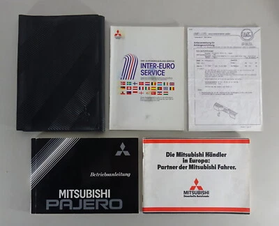 Mappa di Bordo + Istruzioni D'Uso / Manuale Mitsubishi Pajero L040 Stand 1989 - Immagine 1 di 2