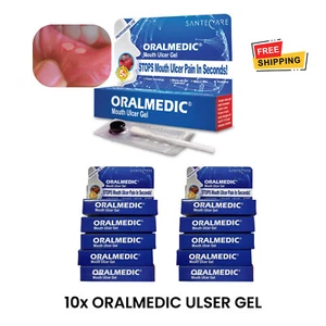 Confezione 10x Gel Ulcera Bocca Medica Orale Trattamento Sollievo Rapido Dolorifico Made in USA - Foto 1 di 6