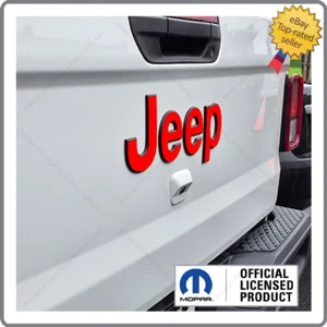 2020 - 2025 Jeep Gladiator JT Tailgate Flat Overlay decals stickers Red SJ8Z2 - Picture 1 of 2