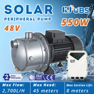 DC Solar Water Pressure Jet Pump High Pressure 550W BLDC Motor + MPPT Controller - Picture 1 of 5