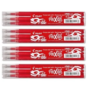 Pilot Frixion Minen 12 x Ball Ersatzmine Tintenroller Kugelschreiber rot BLS-FR7 - Bild 1 von 1