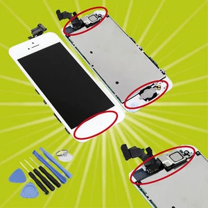 LCD Display für iPhone 5 WEISS VORMONTIERT Glas Touchscreen Retina NEU Touch - Bild 1 von 8