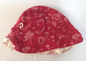 NWT Vtg Gymboree Sitting Pretty red toile print sun hat baby 12-18 months - Picture 1 of 3