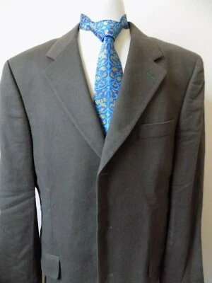 ARNOLD BRANT Cashmere Jacket Size 44 L TALL Dark GREEN Loro Piana and Co ITALY - Image 1 of 4