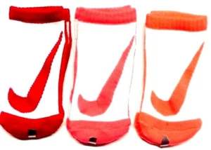 Nike 3 Pairs/Pack Girl's Low Cut Big Swoosh Socks Sz 9C-13C/5-6 - Picture 1 of 1