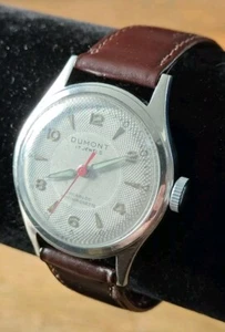 VINTAGE DUMONT SWISS 17 JEWELS MILITARY STYLE MENS WATCH - Picture 1 of 7