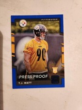 2017 Panini Donruss -TJ Watt Rookie Card Press Proof Blue #372 