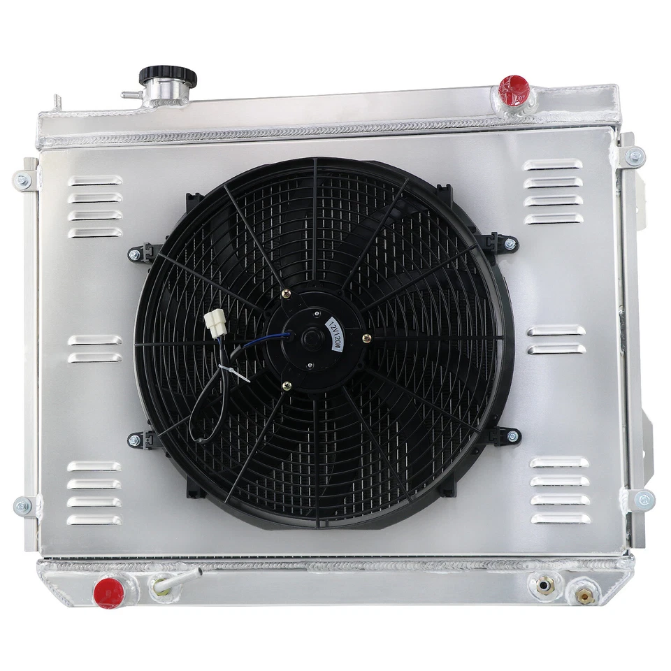 4-Row Radiator Shroud+Fan Relay Fit 1995-2004 Toyota Tacoma 2.4L 2.7L L4 3.4L V6 - Image 1 of 4