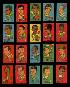 1962 L.Q.L. CALUGAS Y CHICLES MUNDIAL CHILE - BRAZIL PLAYERS x 20 DIDI VAVA - Picture 1 of 4