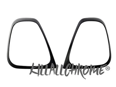 Fits Abarth Series 4 Rear Light Surround Outer Covers Carbon Fibre Look 500 595  — 第 1/4 张图片