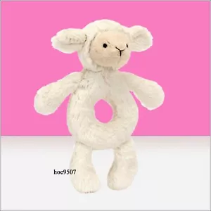 Jellycat Bashful Lamb Ring Rattle - Picture 1 of 1