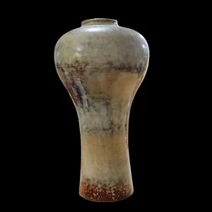 Atemberaubende Vase Studio Art Mid Century umgekehrt bauchig 0910A Tropfglasur Keramik - Bild 1 von 9