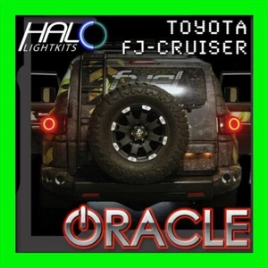 FOR TOYOTA FJ CRUISER 2007-2011 LED TAIL LIGHT HALO RING KIT BY ORACLE LIGHTING - Picture 1 of 3