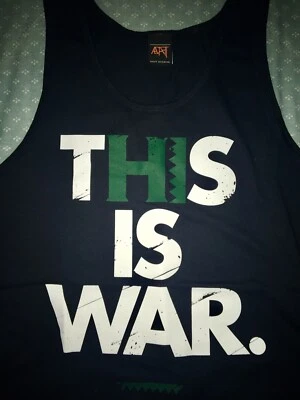 Camiseta sin mangas Y2K ADAPT x Hawaii Warriors This Is War Rip Colt Brennan MED nueva Foto 1 de 2