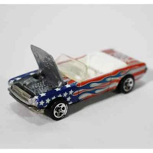 1983 Hot Wheels ‘65 Ford Mustang Convertible Die-Cast 1:64 Mattel Flag W/ Flames - Picture 1 of 7