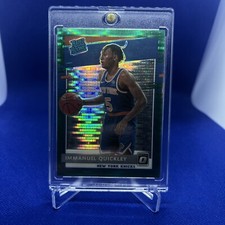 2020-21 Donruss Optic Immanuel Quickley Green Pulsar Prizm Rookie RC #175 Y654