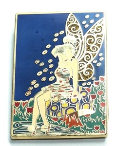 Disney Pin Trading Art Nouveau Peter Pan Tinkerbell Tink Jumbo Frame Style Back - Foto 1 di 4