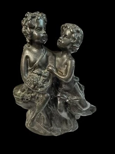 Antique Early 20th C. Bronze Statue "Children" Auguste Moreau French Signed - Picture 1 of 8