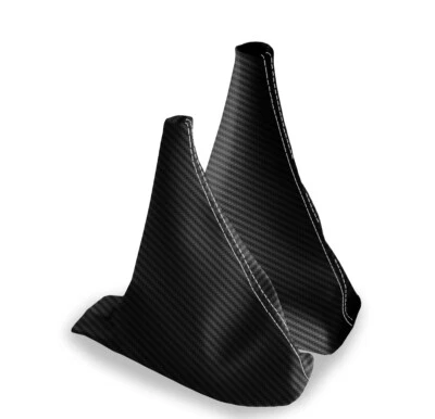 Funda Manual y Transferencia Fibra Carbono para Nissan Xterra 02-06 Punto Blanco Foto 1 de 4