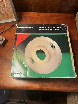 Bandeja deslizante giratoria Hanimex para proyector de diapositivas de carrusel 100 diapositivas de 2x2 pulgadas bonita Foto 1 de 3