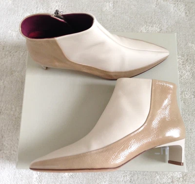 Gray Matters Margherita кожи Colorblock молнии ботильоны 8B/38 $595.00 - Изображение 1 из 4