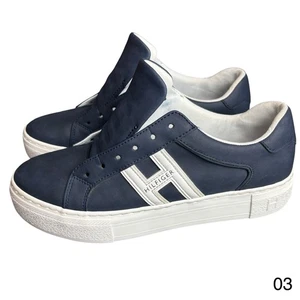 Tommy Hilfiger Damengröße 9M marineblau klobig Plateau Freizeit Schule Turnschuhe - Bild 1 von 9