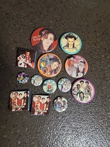 Lot Of 13 Vintage 80s Boy George Culture Club Music Group Pin Badge Pinback - Picture 1 of 5