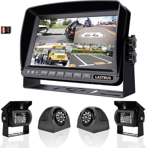 9" Wohnmobil Kamera System, 4 Split Screen Quad View HD DVR Aufnahme Monitor 4191 - Bild 1 von 7