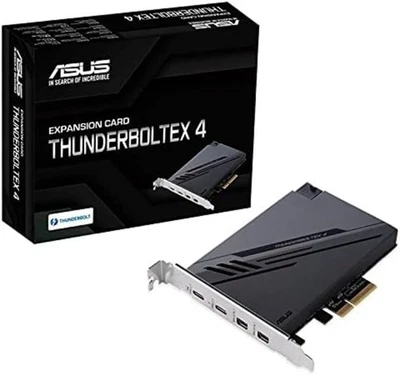 ASUS ThunderboltEX 4 Expansion Card Dual Thunderbolt 4 USB-C Ports PCIe 3.0 x4 - Image 1 of 3