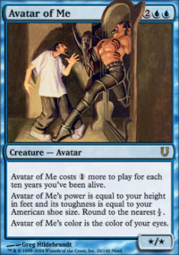 MTG Avatar of Me - Foil, Light Play, English Unhinged - Image 1 of 1