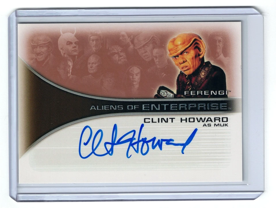 TARJETA AUTÓGRAFA CLINT HOWARD AS FERENGI MUK AA1 STAR TREK ENTERPRISE TEMPORADA 1 Foto 1 de 2