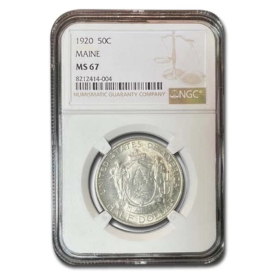 1920 Maine Centennial Half Dollar Commem MS-67 NGC - Image 1 of 3
