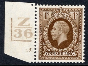 1934 1/- FOTOGRABADO BISTRE MARRÓN SIN MONTAR COMO NUEVO CONTROL ÚNICO. SG 449 - Imagen 1 de 1