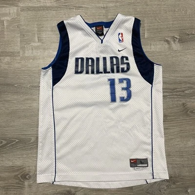 Camiseta Nike De Colección NBA Dallas Mavericks Steve Nash Cosida Blanca Malla Juvenil Grande Foto 1 de 4