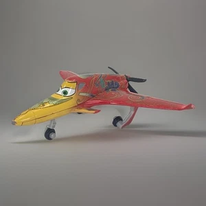 Disney Pixar Planes ISHANI 2012 Mattel Diecast Prop Airplane Thailand Yellow red - Picture 1 of 17
