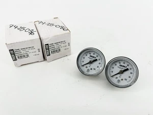 Lot of 2 New Trerice 800B1501BA100 Pressure Gauges 800B 1-1/2" 0-100psi 1/8" CBM - Picture 1 of 5