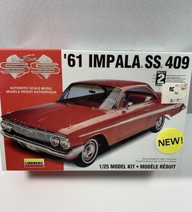 Chevy Impala SS409 1961 1:25 kit modelo Lindberg #72163 nuevo sellado 1996 - Imagen 1 de 5