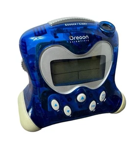 Oregon Scientific Transparent RM313PA ExactSet Fixed Projection Alarm Clock Blue - Picture 1 of 3